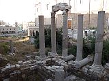 Beirut 22 Roman Ruin Columns In Garden Of Forgiveness With St Georges Greek Orthodox Cathedral